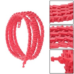 10FT Power Twist Red V Belt,1/2-Inch x 10 Feet Type A , Adjustable Link Belt