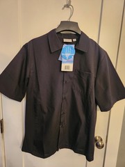 Chef Works Unisex Cool Vent Chefs Shirt Black Medium- Polycotton – Short Sleeve
