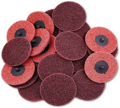 25x 3″ Medium Surface Conditioning Disc Roll Lock Die Grinder Drill Sanding Pads