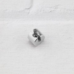 4 PCS Wire Rope Fixing Clip M4x2mm, Stainless Steel Stop Clamp Non Slip Grip