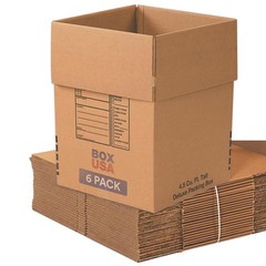 BOX USA Moving Boxes Medium 18″L x 14″W x 12″H 10-Pack | Corrugated Cardboard…