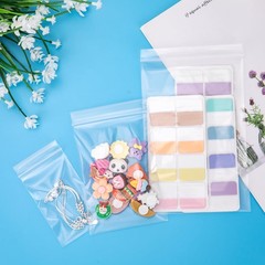 Aubeco 300 Pack Small Clear Plastic Bags, 3 300pcs(2X3,3X4,4X6),