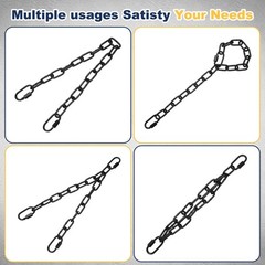 Gate Chain Lock 34″ x 3mm Dia Alloy Steel Hanging Chain Black