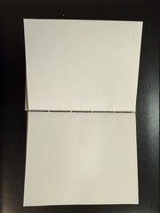 Mini Hand Sewn Coptic Stitch Blank Sketchbook Recycled Hardcover 40 Pages 4x5in
