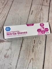 MedPride Powder-Free Nitrile Exam Gloves, small – 100 Count
