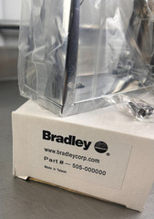Bradley 505-00 Commercial Toilet Paper Dispenser, Surface-Mounted, Zinc w/Nickel