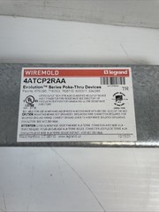 Wiremold Legrand 4ATCP2RAA Evolution Series Poke-Thru Devices Brushed Aluminum
