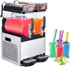 15L x 2 Tank Commercial Slushy Machine Margarita Smoothie Frozen Drink Maker