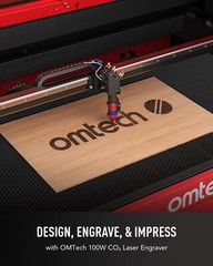 OMTech CO2 Laser Engraver Cutter Cutting Engraving Machine CW-5200 Water Chiller