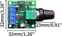 PWM DC Motor Speed Controller 1.8v 3v 5v 6v 12v 2A 30W Low Voltage Adjustable…