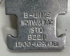 B-LINE 1-1/4″ PIPE CLAMPS, BOLT AND SCREW COMES WITH, CARBON STEEL, LOT OF 5