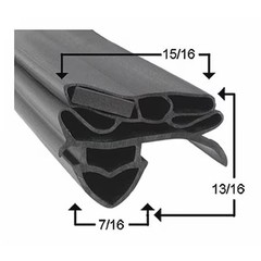 True Manufacturing 811135 Door Gasket, 25-3/4″ X 54-5/8″