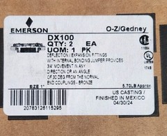 (2-New In Box) O-Z Gedney DX-100, 1″ Expansion Deflection Fitting IMC/Rigid 2pcs