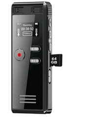 64GB Digital Recorder with Voice Activation – 4552 Hours for Lectures & Meetings