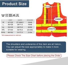 NYCTA Style Contractor High Visibility Reflective Safety Vest with Zips and Pock