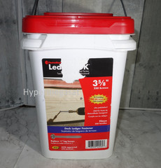 FastenMaster FMLL358B LedgerLOK Deck Ledger Fastener Hex Washer 3-5/8″ 250 Screw