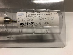 MDC MFG Inc. INSULATOR SEAL 0645401 Cermaic Power Feed Through | New