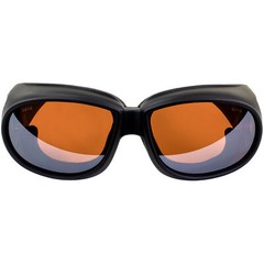 Global Vision Outfitter Safety Glasses Black Frames Anti-Fog Driving Mirror Lens