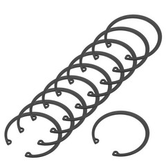 10 Pcs Internal Retaining Rings, 62mm Manganese Steel C-Clip Snap Ring