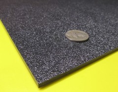 Black ABS Sheet 1/8″ (.125″) X 12″ X 12″ Haircell Textured One Side, 1 Units