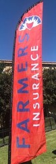 Custom Feather Swooper Banner Sign Flag only 15′ Farmers Insurance