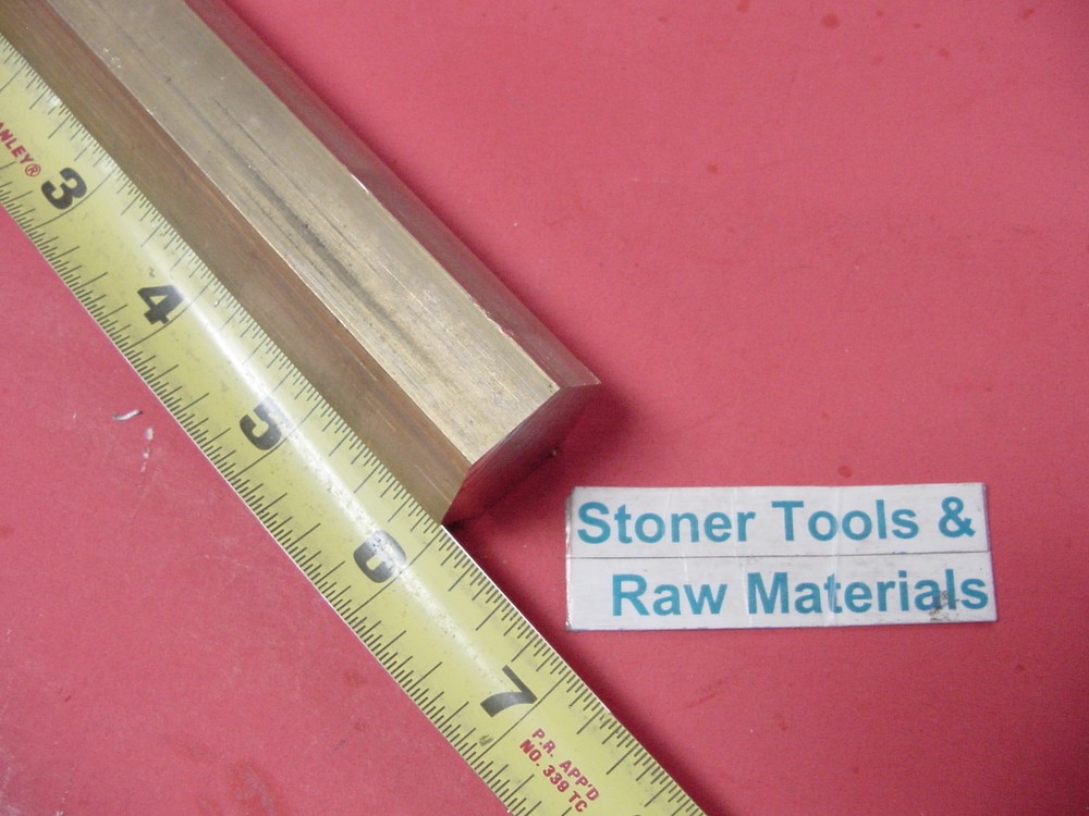 30 Pieces 1″ C360 BRASS HEX BAR 6″ long Bar Stock 1.0″ Flat to Flat 1/2 Hard New