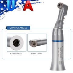 Contra Angle Straight Nosecone Handpiece Motor Slow Low Speed 4 Holes AS Dental