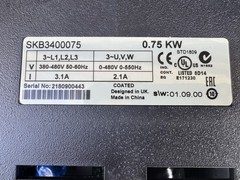 Nidec Commander SK Control Technique SKB3400075 0.75KW Inverter