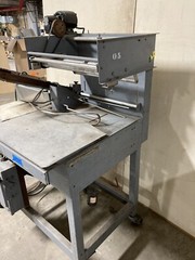 Semi automatic Shanklin S-23C L-Sealer with take away belt and power film feed
