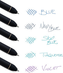 Energel Kuro Shades of the Ocean, Retractable Liquid Gel Pen, Assorted Ink Color