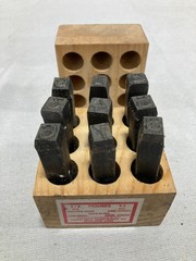 Young Bros. Stamp Works 3/8″ Steel Stamp Set 9 Figures Numbers 08091