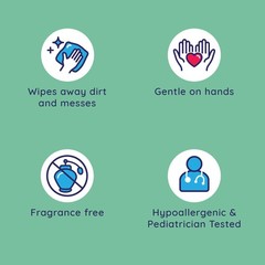 Wet Ones Hand and Face Wipes, Sensitive Skin, 40 Count (Pack of 6), White