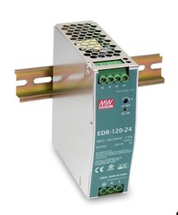 Mean Well EDR-120-24 Single Output DIN Rail Power Supply 24V 120W 5A