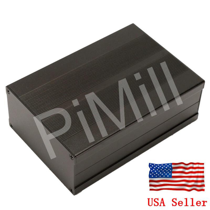 Aluminum Project Box Enclosure Case Electronic DIY 150x105x55mm Black US Stock