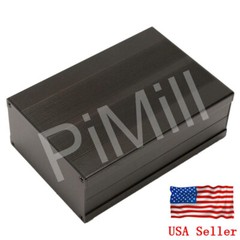 Aluminum Project Box Enclosure Case Electronic DIY 150x105x55mm Black US Stock