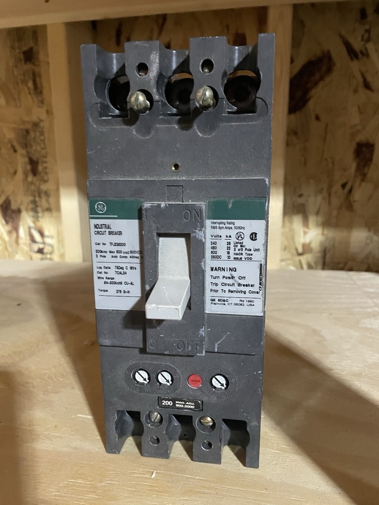General Electric TFJ236200 3 Pole 200 Amp 600 V Circuit Breaker