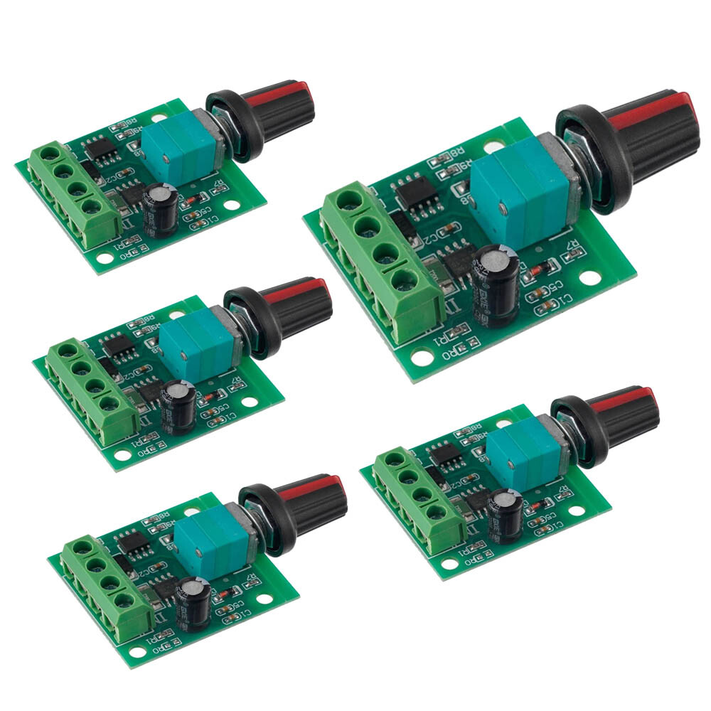 5pcs PWM Motor Speed Controller 2A Low Voltage DC LED Dimmer 1.8v 3v 5v 6v 12v