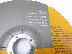 3 Pack Fasitong A24 TBF Metal Grinding Wheel 7″ x 1/4″ x 7/8″ 8600RPM