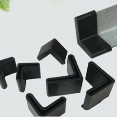25*25~63*63 Furniture Angle Iron Foot Pads L Shaped Rubber Leg Covers Protectors