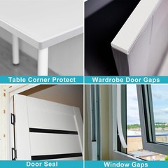Self Adhesive Weather Stripping, Noise Isolation 4 Doors Window Foam Tapes