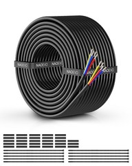 Waterproof 16 Gauge Multi-Conductor Wire, 50FT Flexible PVC Electrical Cable
