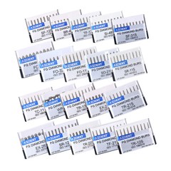 1-100X AZDENT Dental Diamond Burs Set FG Drills Burs for High Speed Handpiece
