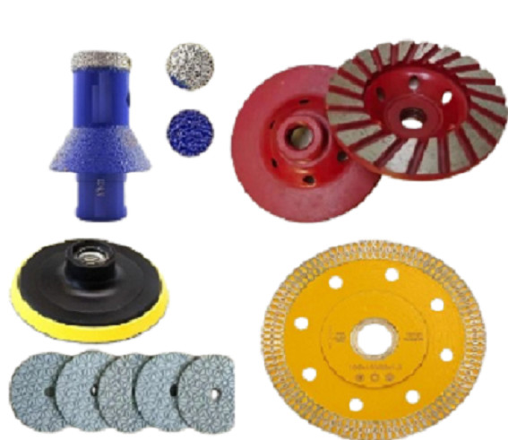 All In One Stone Cutting Grinding Polishing Kit 1-3/8″ Diamond Tools Grinder