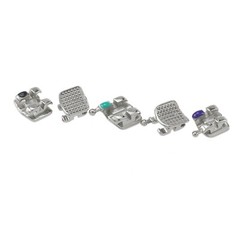 Dental Orthodontic Brackets Metal Roth MBT 018 022 345 Hook Mini Braces MIM Twin