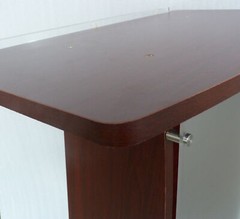Returned Item! Wood Acrylic Podium Church Pulpit Lectern Curved School Event