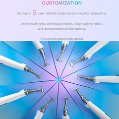 Woodpecker Dental Cordless Endo E-COM+ Endo Motor Handpiece W/Reciprocating Mode