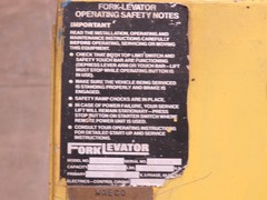 Forklevator Forklift Four Post Mechanical Service Lift 20000lbs 102×60″ 3Ph