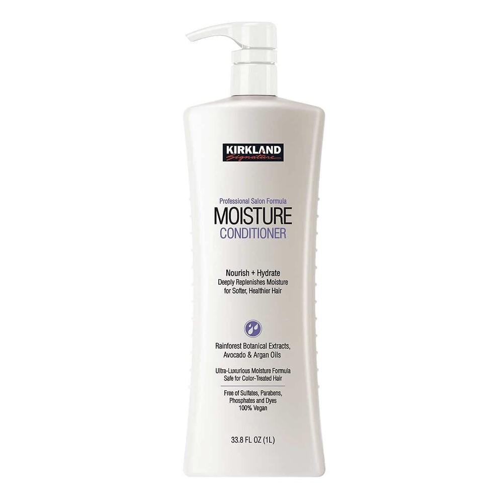 Kirkland Signature Moisture Conditioner, 33.8 Fluid Ounce (Pack of 3, Total 101.