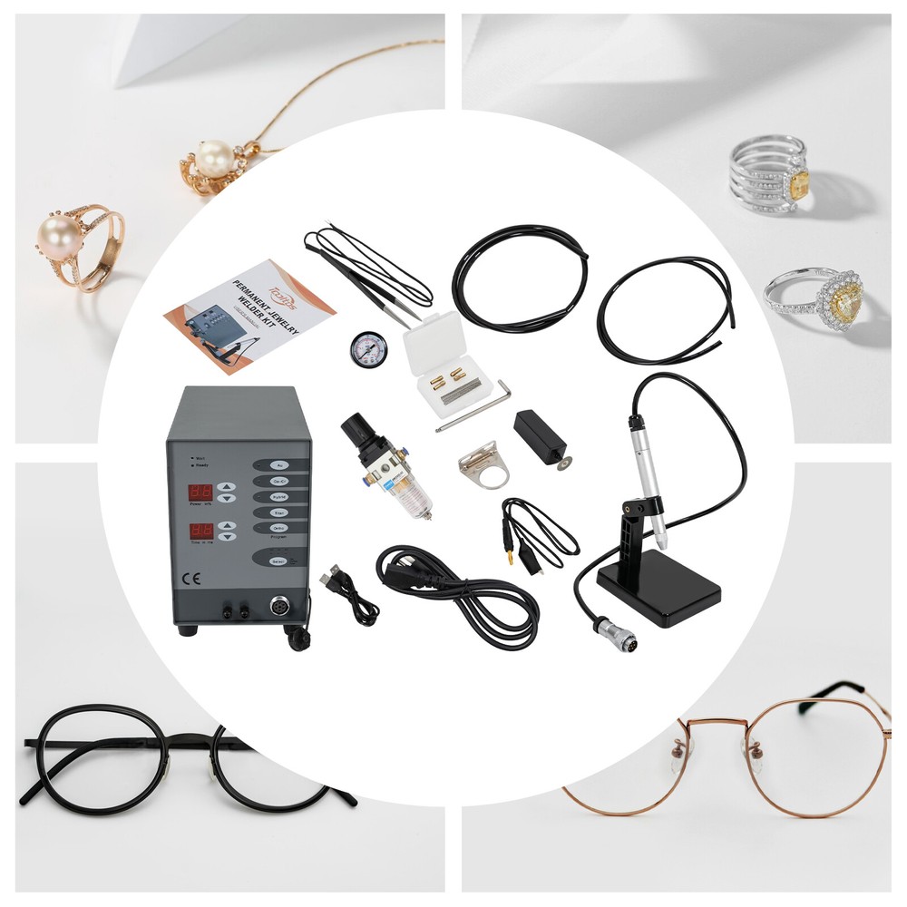 Jewelry Spot Welding Machine, 110V 60HZ Pulse Argon Arc Permanent Jewelry Welder