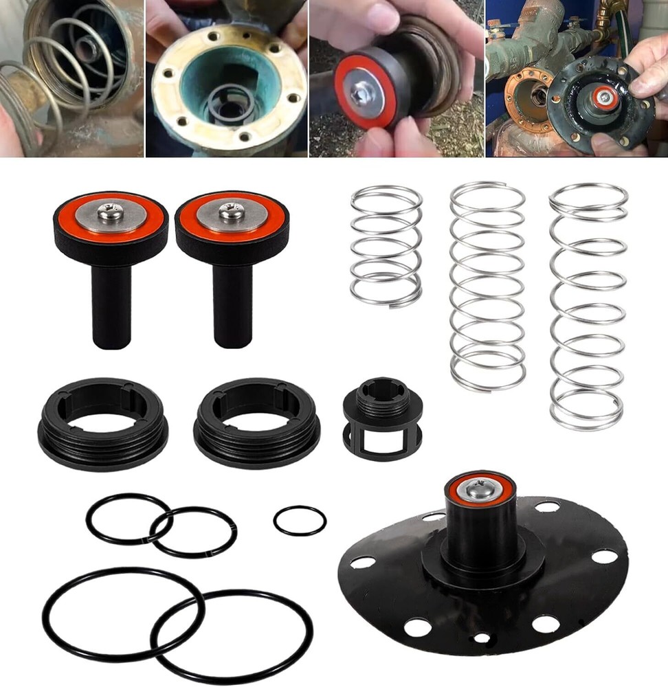 3/4″”-1″” Backflow Repair Kit for 975XL 975XL2 Replacements RK34-975XLC, Black
